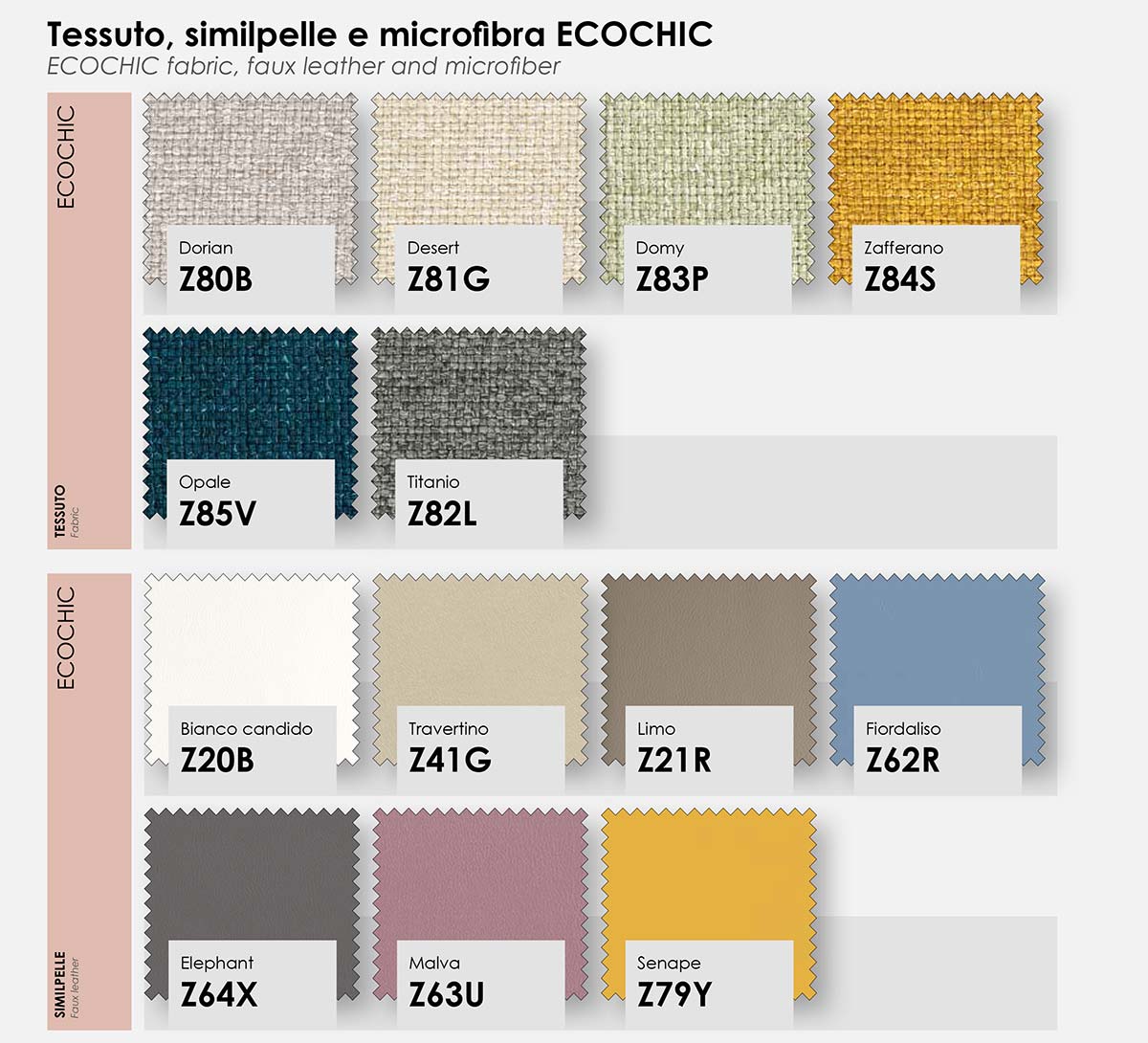 Letto singolo tessuto Grigio dorian con piedini Cipria