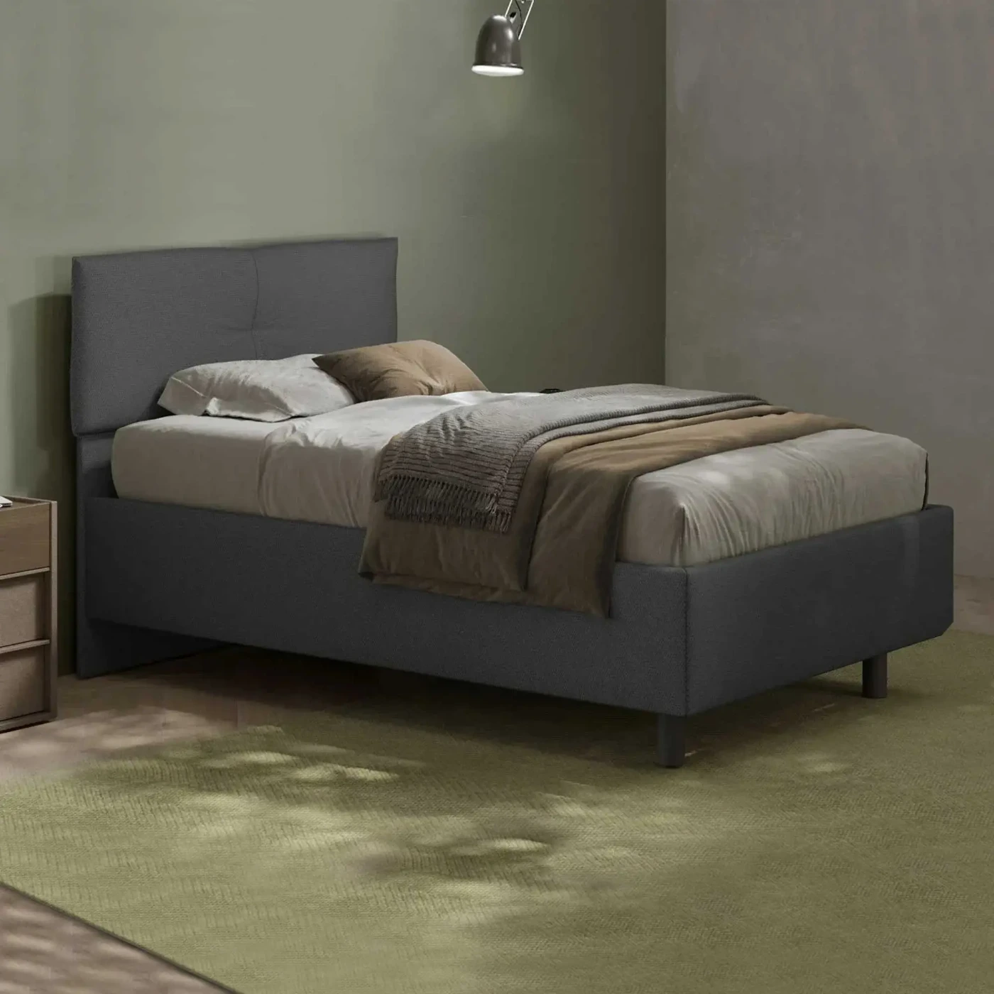 letto economico grigio