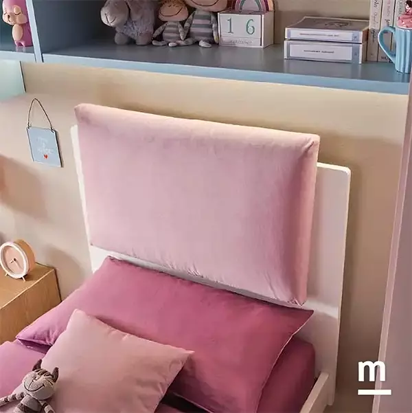 Letto singolo Star Slim Moretti Compact, finitura Bianco luce