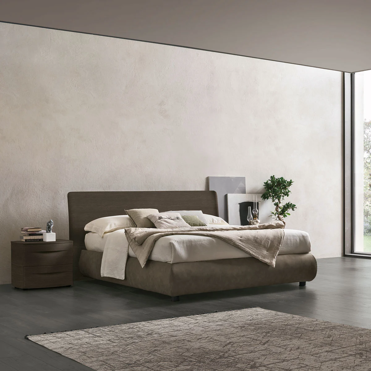 letto prado contenitore ecopelle