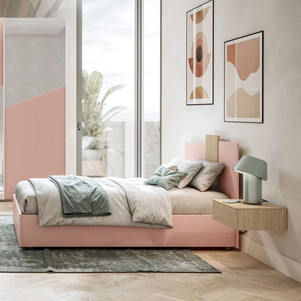 letto contenitore rosa