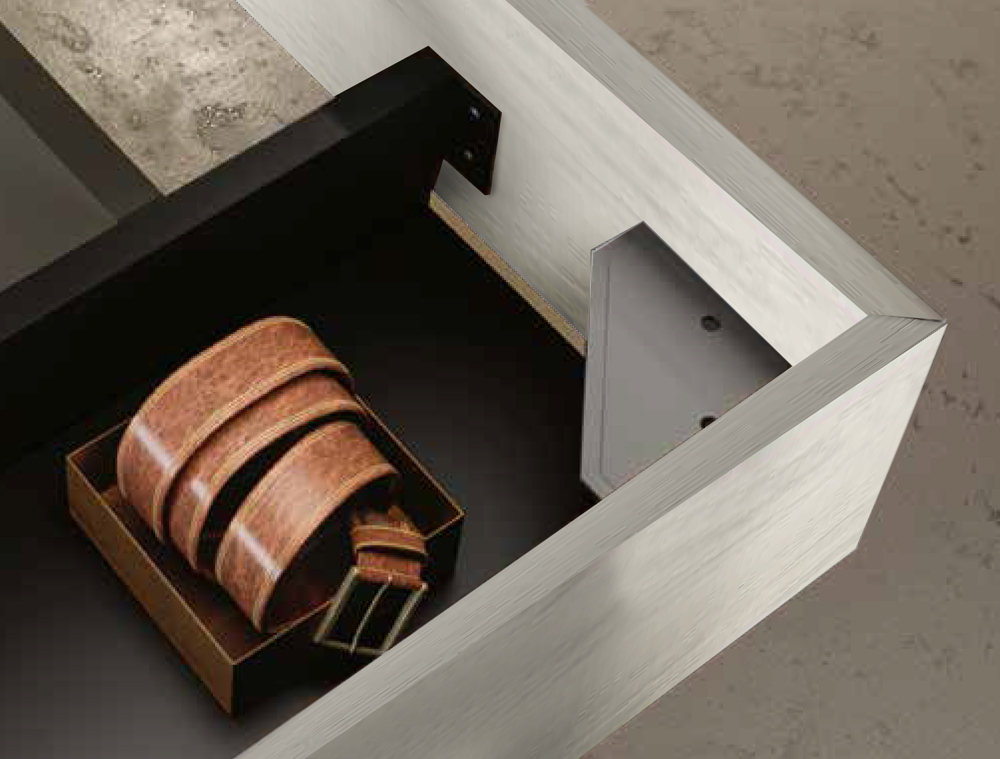 Letto matrimoniale Bianco altea, Petrolio e Grigio seta, 160 x 190, Made in Italy