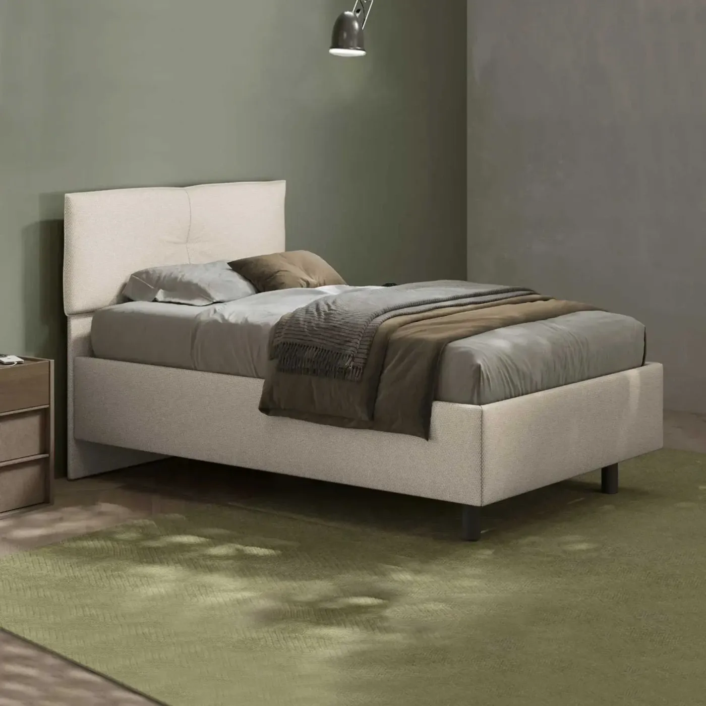 Camera ragazze con postazione trucco, letto e comodino, Cashmere e Mercure