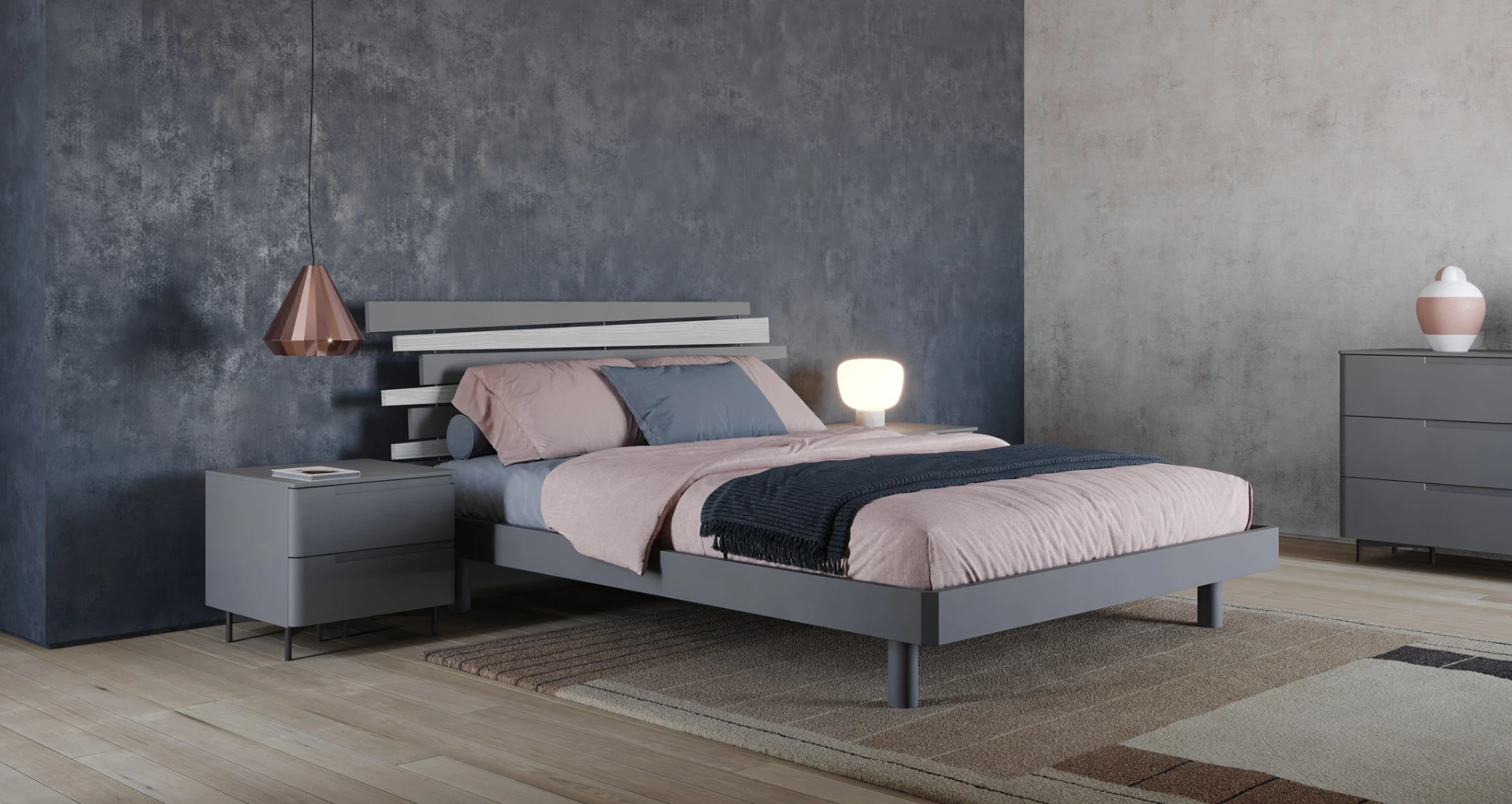 letto laccato opaco