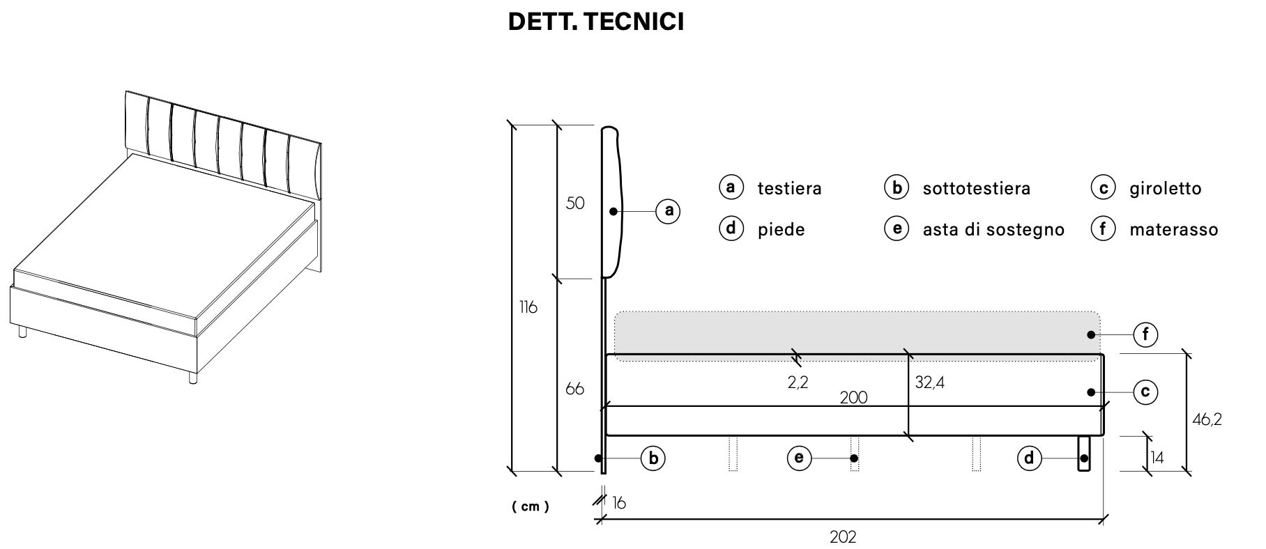 letto verde matrimoniale