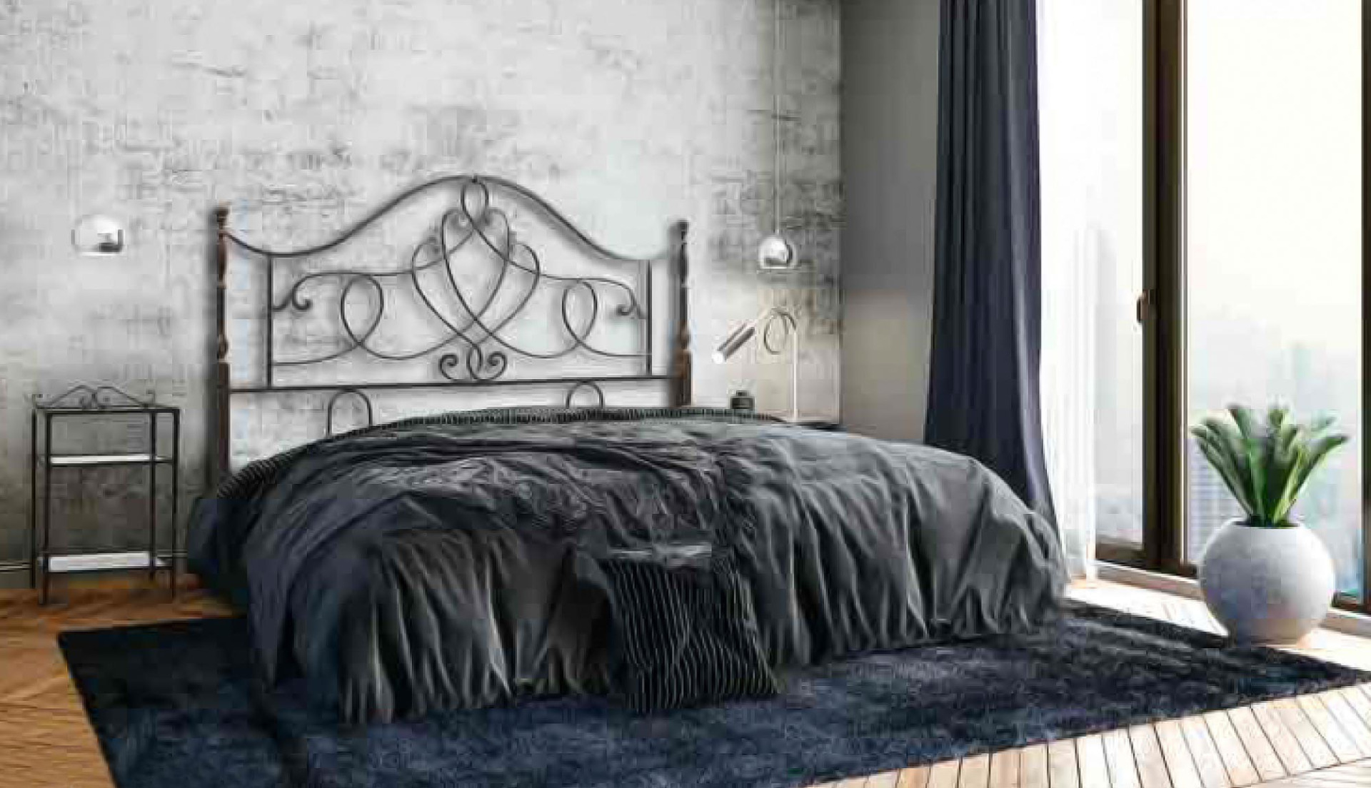 letto matrimoniale in ferro disponibile marrone anticato oro