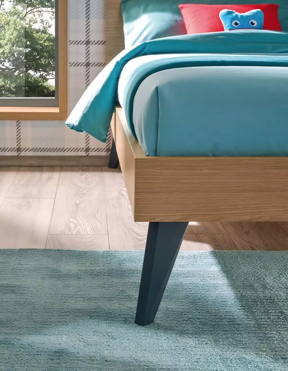 letto singolo rovere