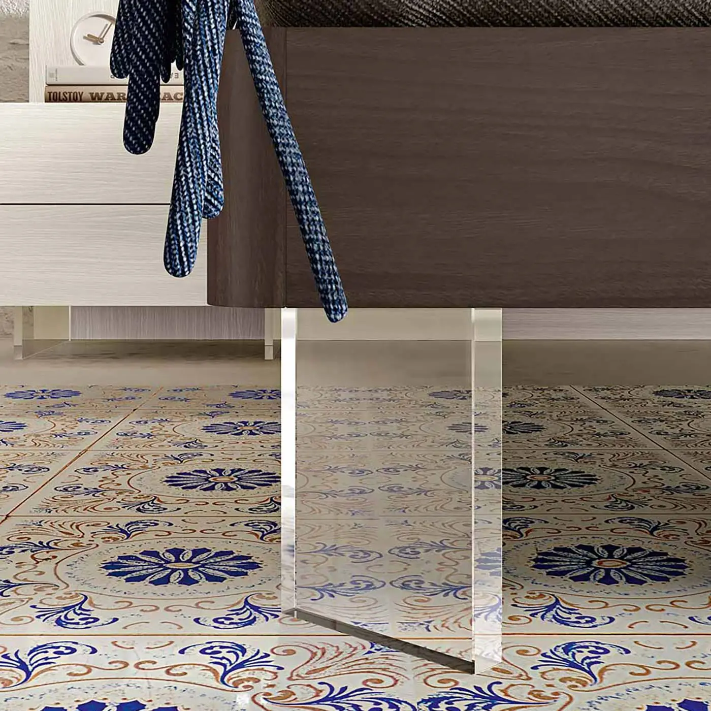 Letto matrimoniale, Sequoia honey e Corda Zenzero Shop