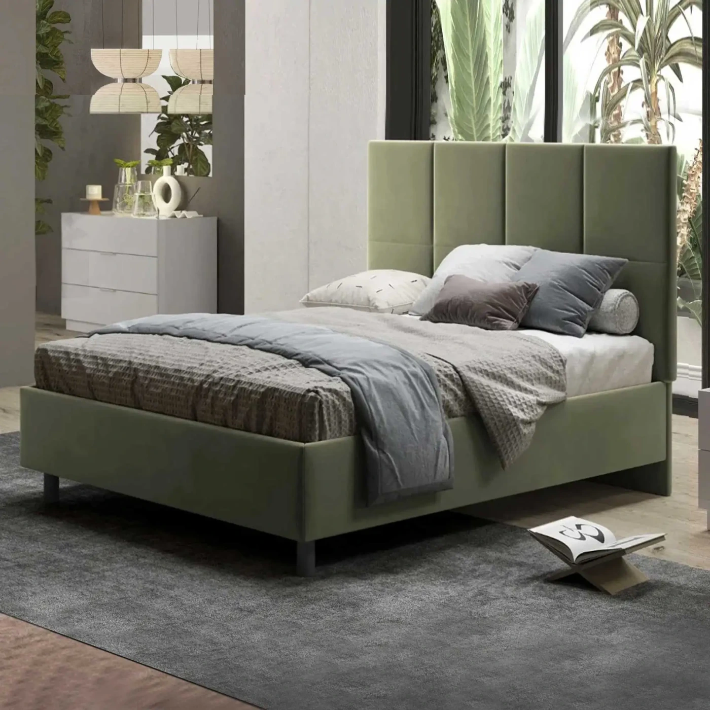 letto con rete contenitore se si vuole aggiungere 