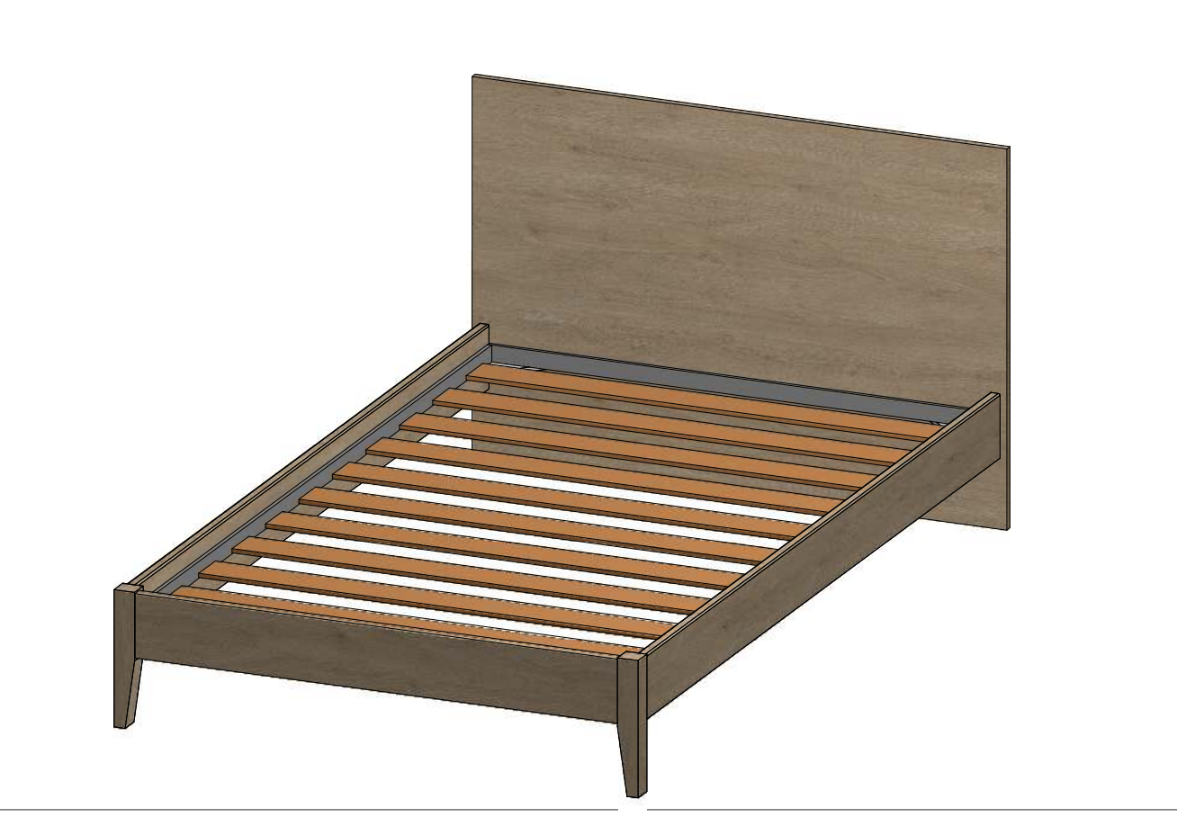 Letto 1 piazza e mezza Royal Oak, 120x200, rete inclusa