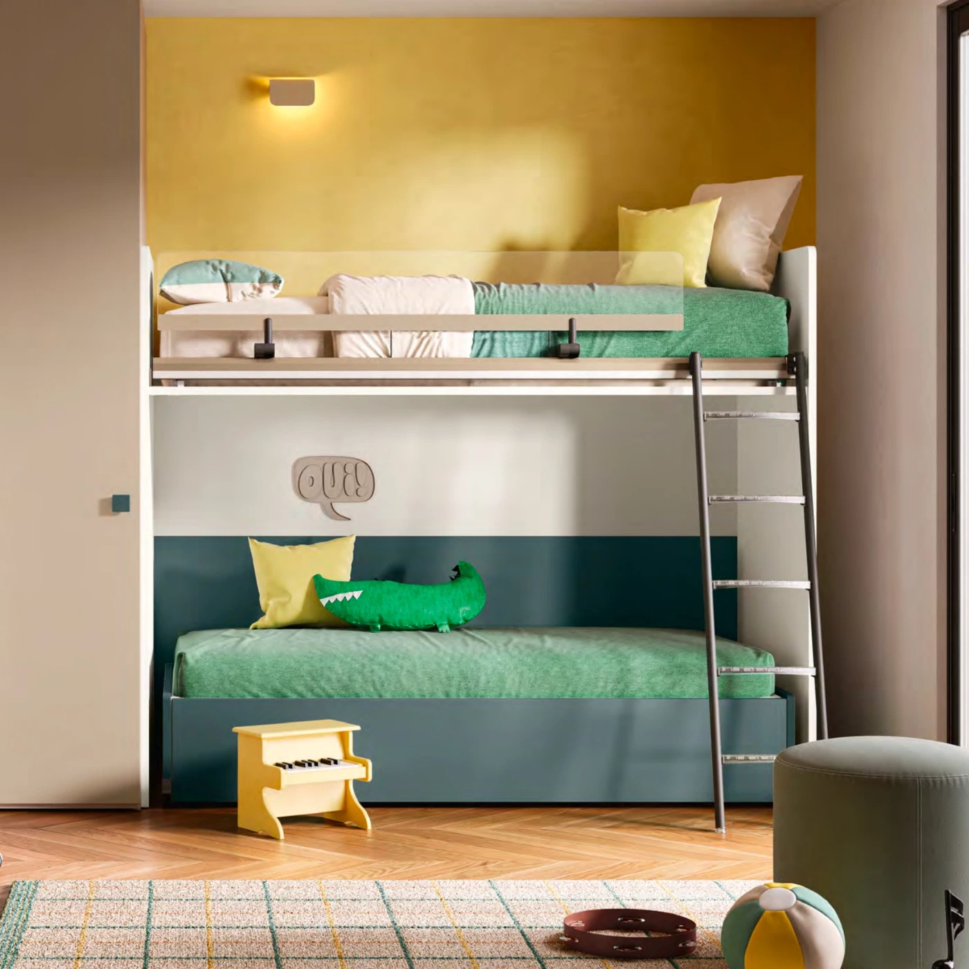 Letto castello Level della cameretta K114, Moretti Compact