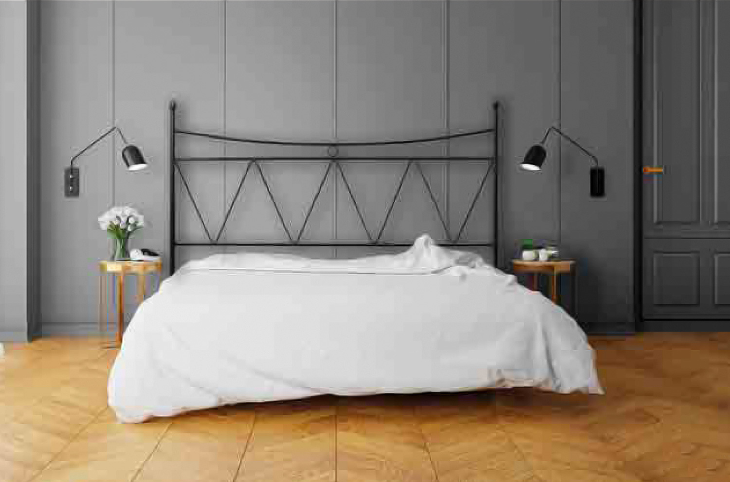 letto totalmente in ferro matrimoniale