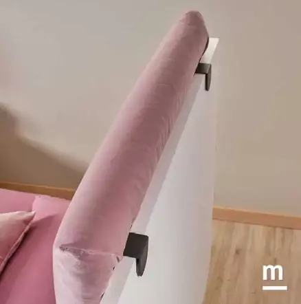 Letto singolo Star Slim Moretti Compact, finitura Bianco luce