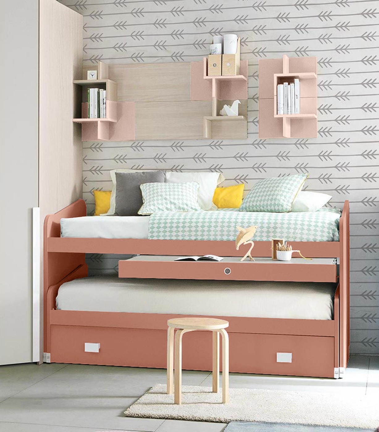 divano letto rosa antico