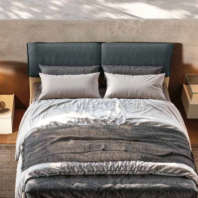 letto panna e grigio