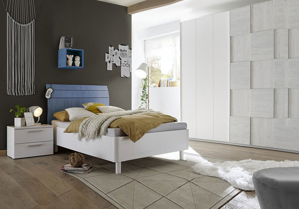 Letto Like blu in legno ad una piazza e mezza 