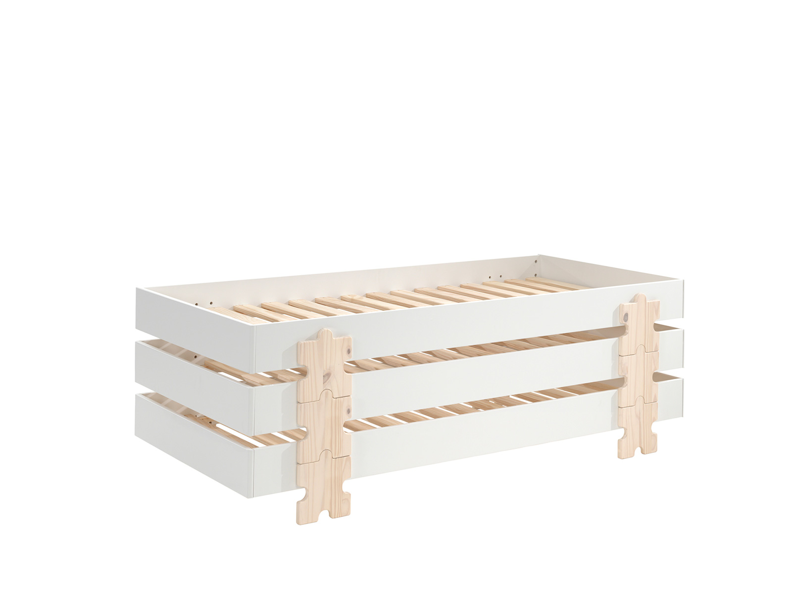 Letto sommier sovrapponibile, disponibili 2 colorazioni