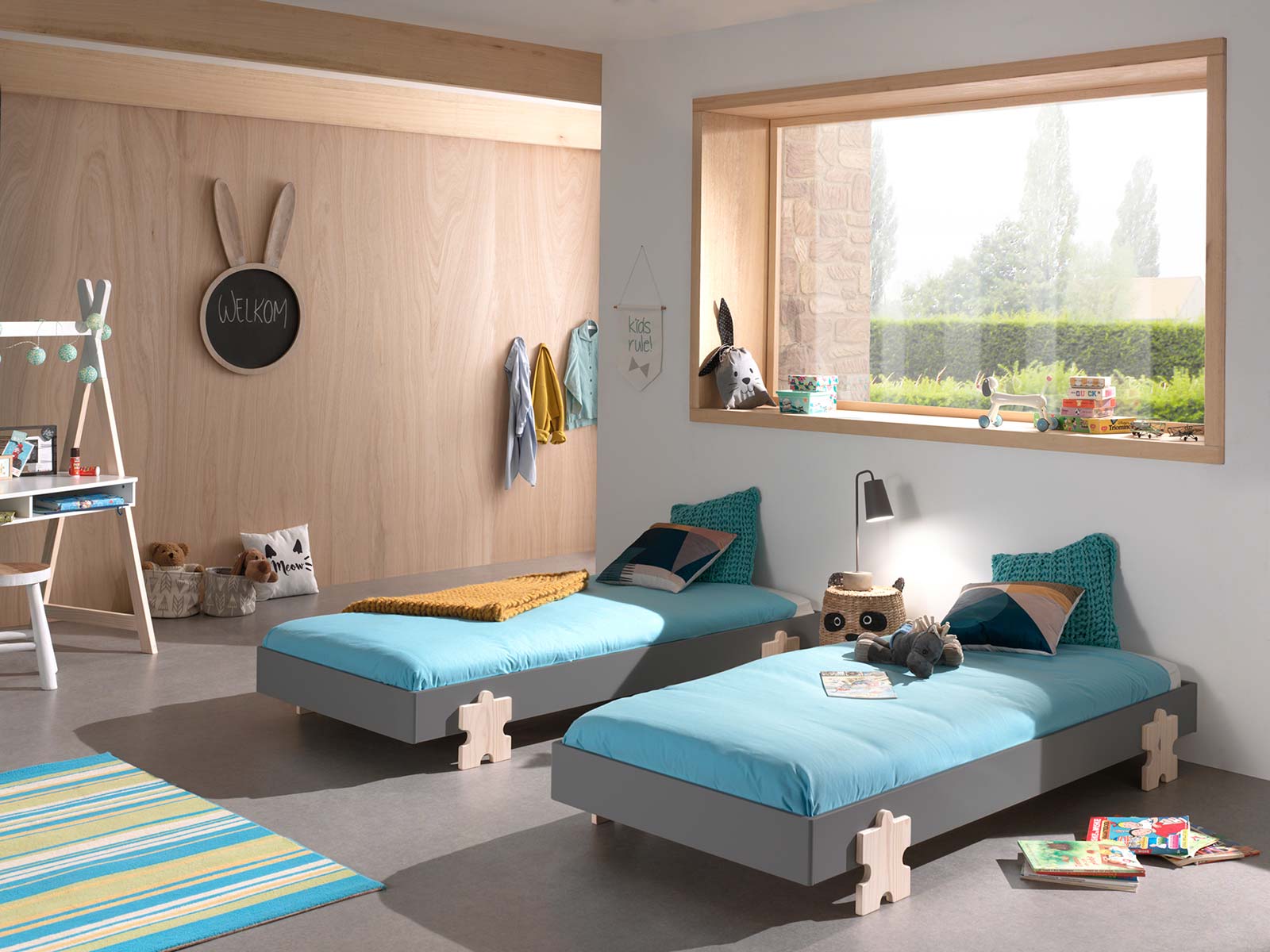 Letto sommier sovrapponibile, disponibili 2 colorazioni