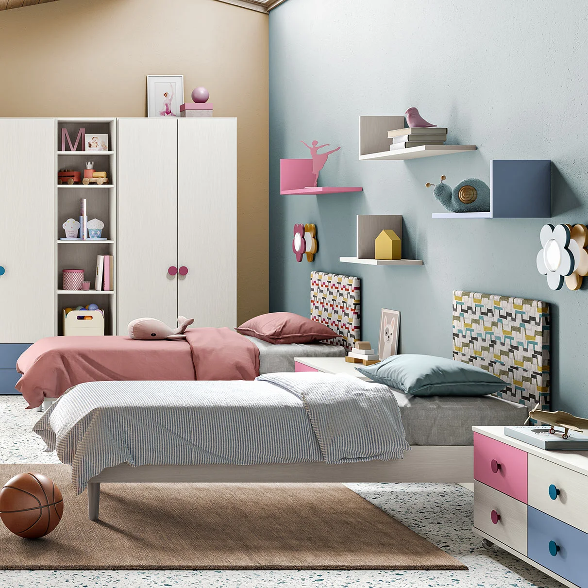 letto per bambine e bambini