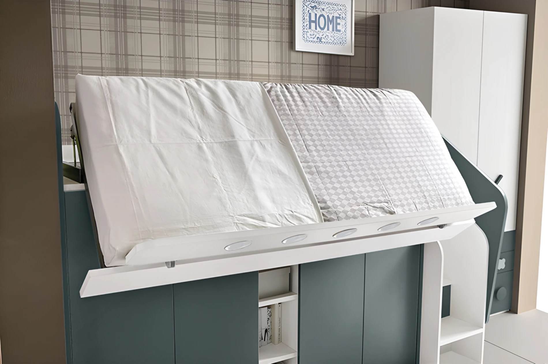 letto soppalco rete abattibile