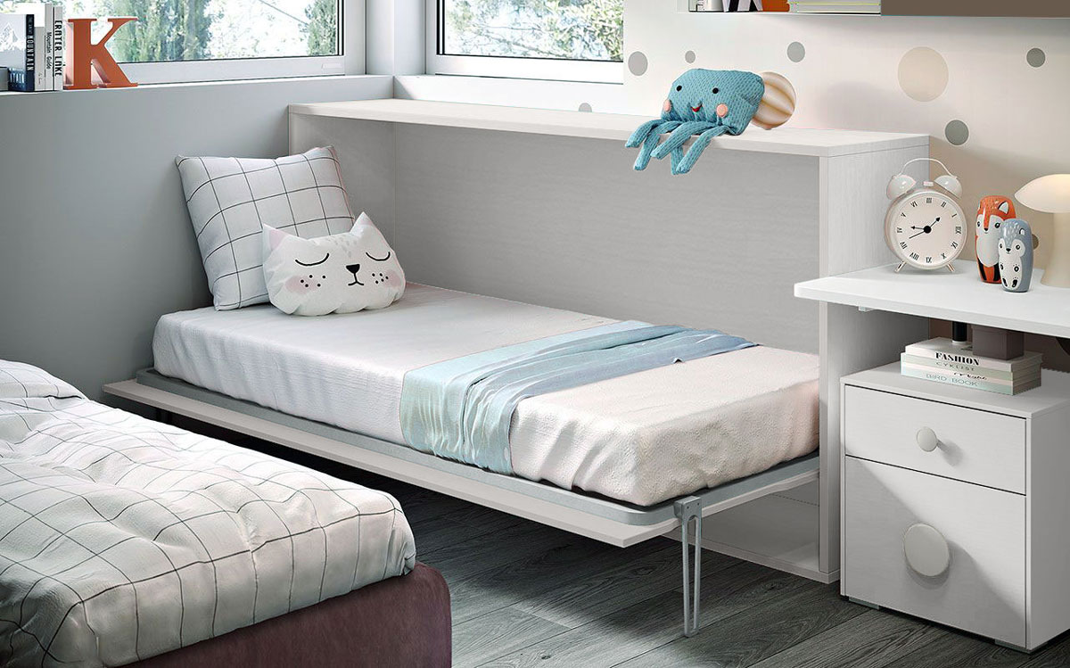 Letti a scomparsa, letto salvaspazio orizzontale 