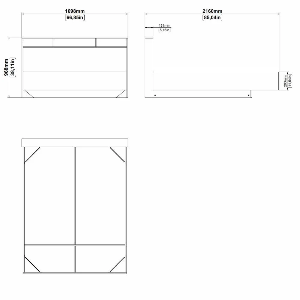 letto in saldo bianco 
