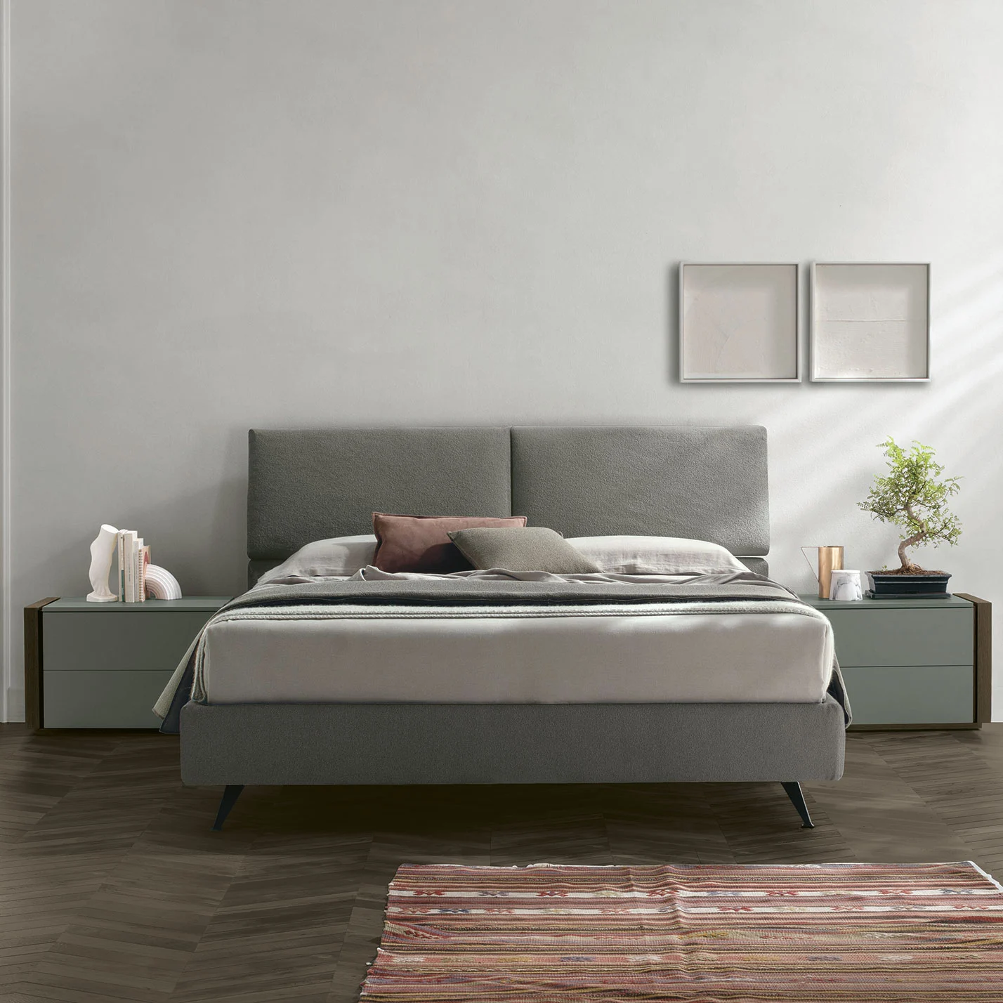 letto con testata reclinabile