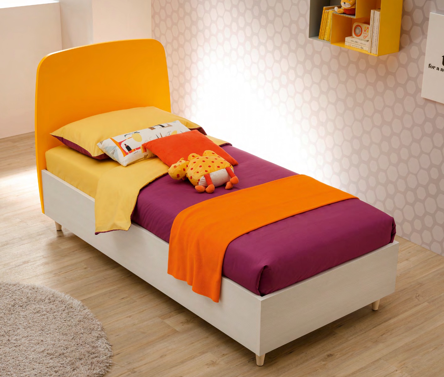 Lettino Cardy con meccanismo contenitore laterale, Moretti Compact 