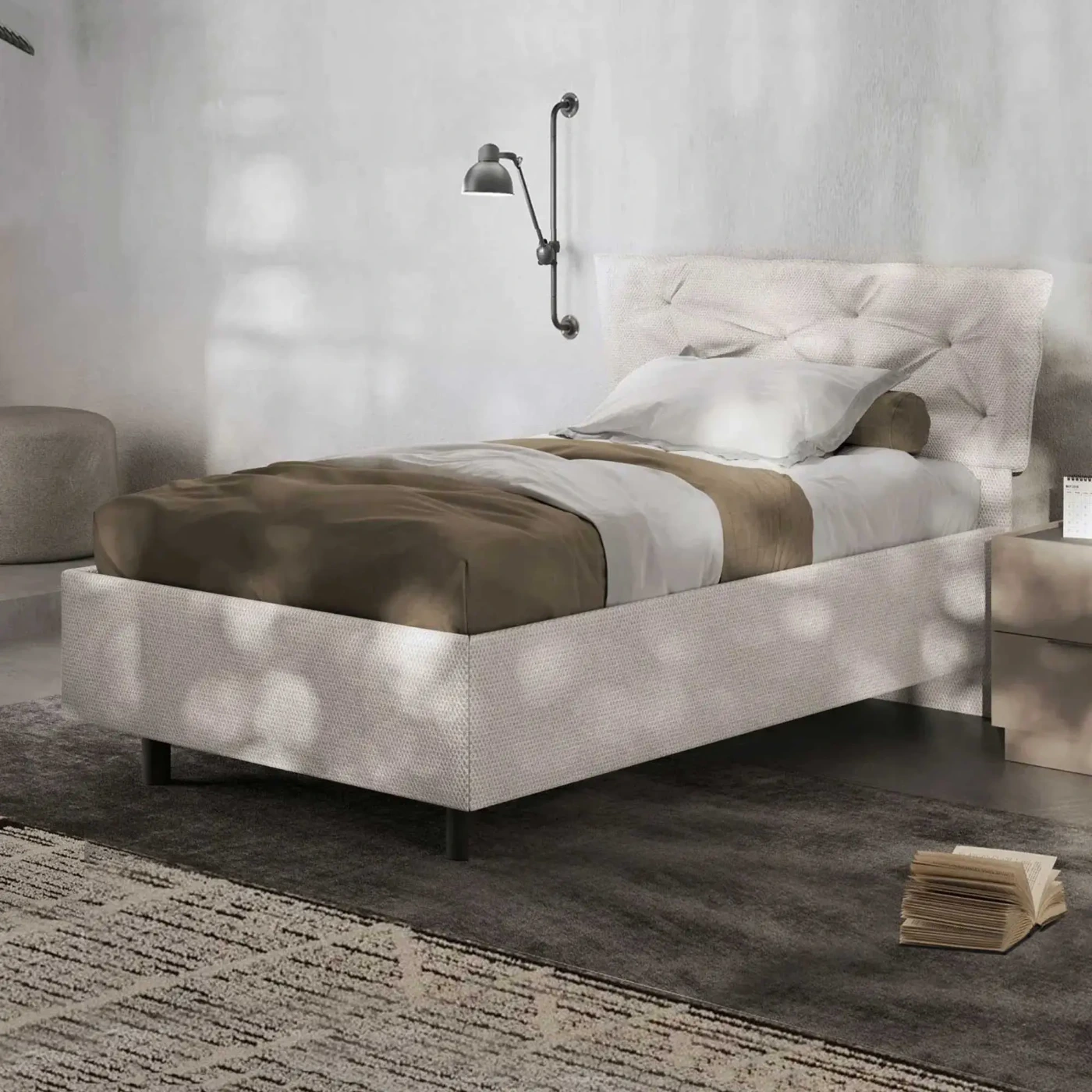 letto singolo ragazzo moderno