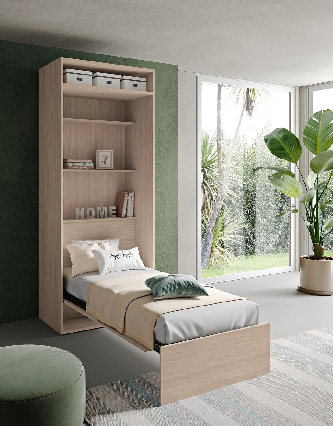 armadiatura con letto a scomparsa