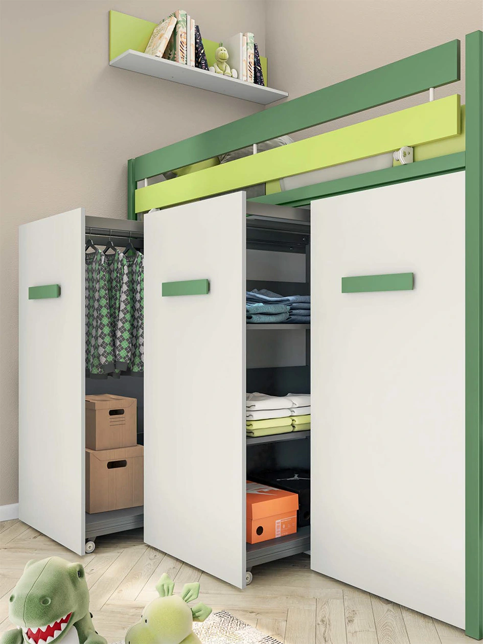 soppalco con armadio e scaletta