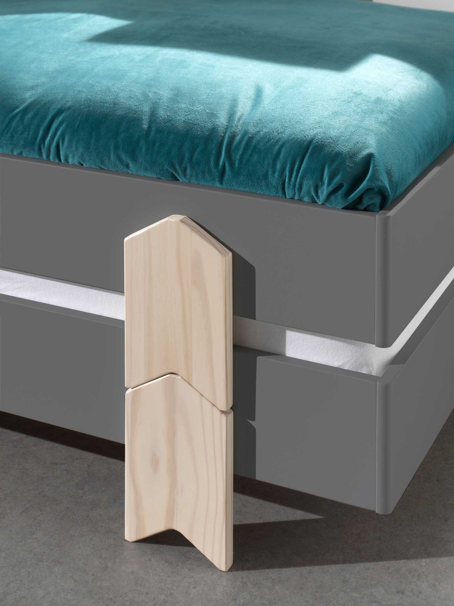 Letto singolo sommier per camerette, sovrapponibile, disponibili 2 colorazioni