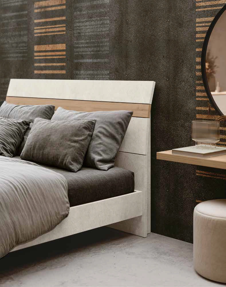 letto spatolato bianco