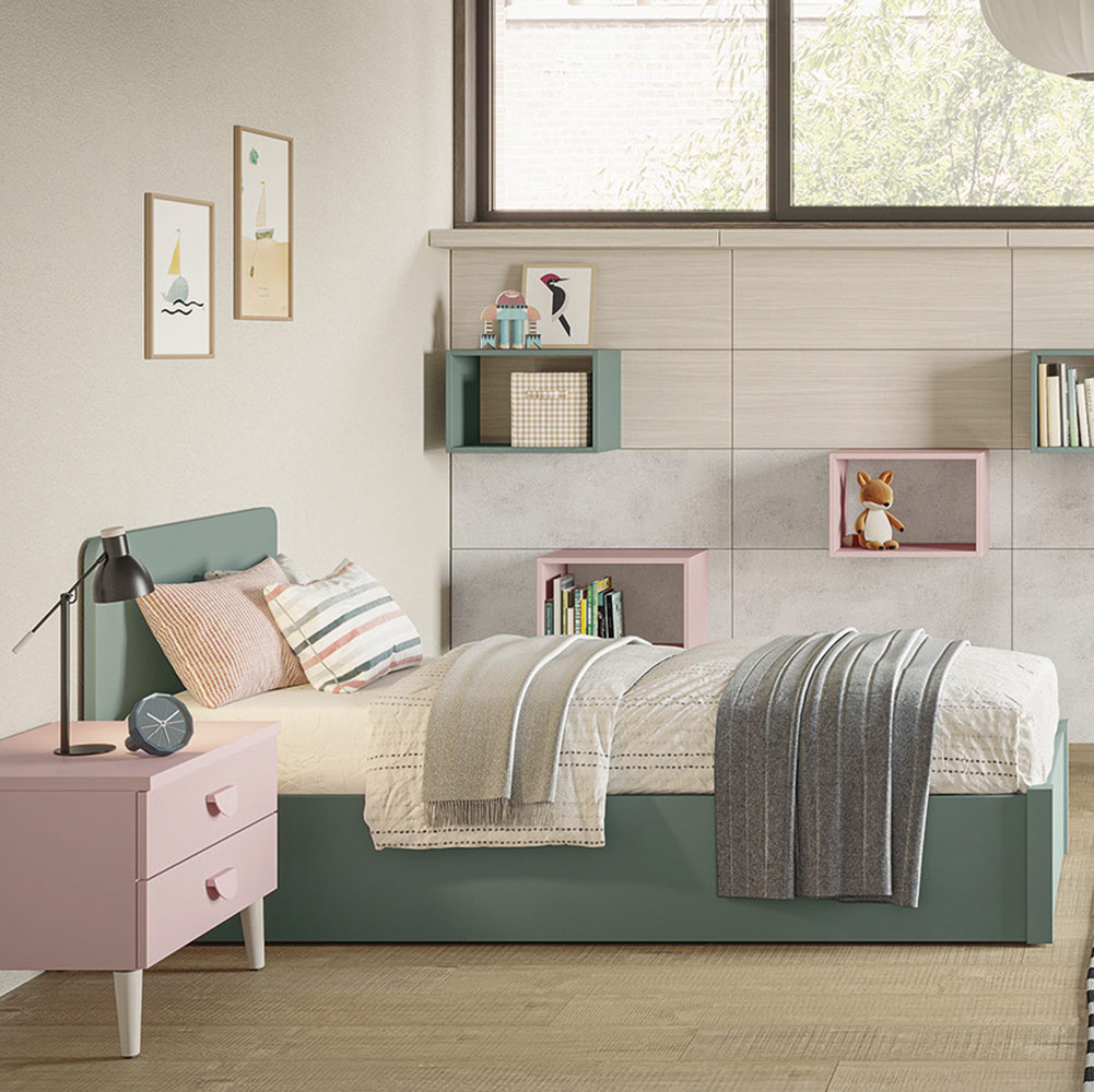 letto conenitore singolo