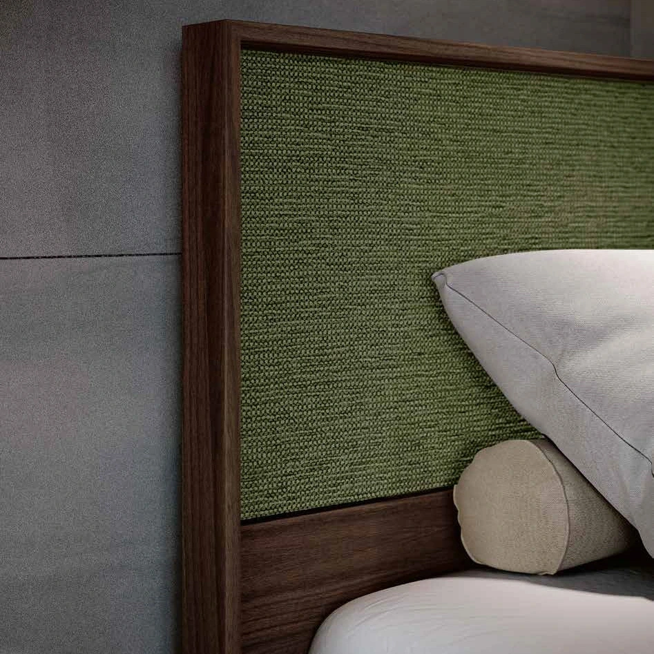 letto legno e tessuto