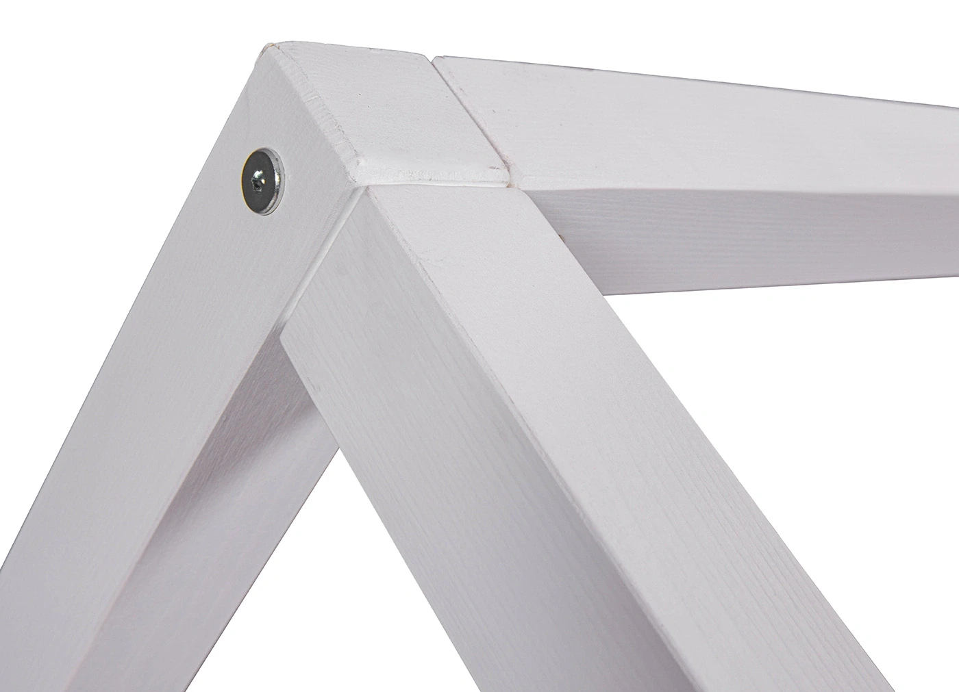 Letto montessoriano design a casetta, Bianco, 90x200 cm Zenzero Shop