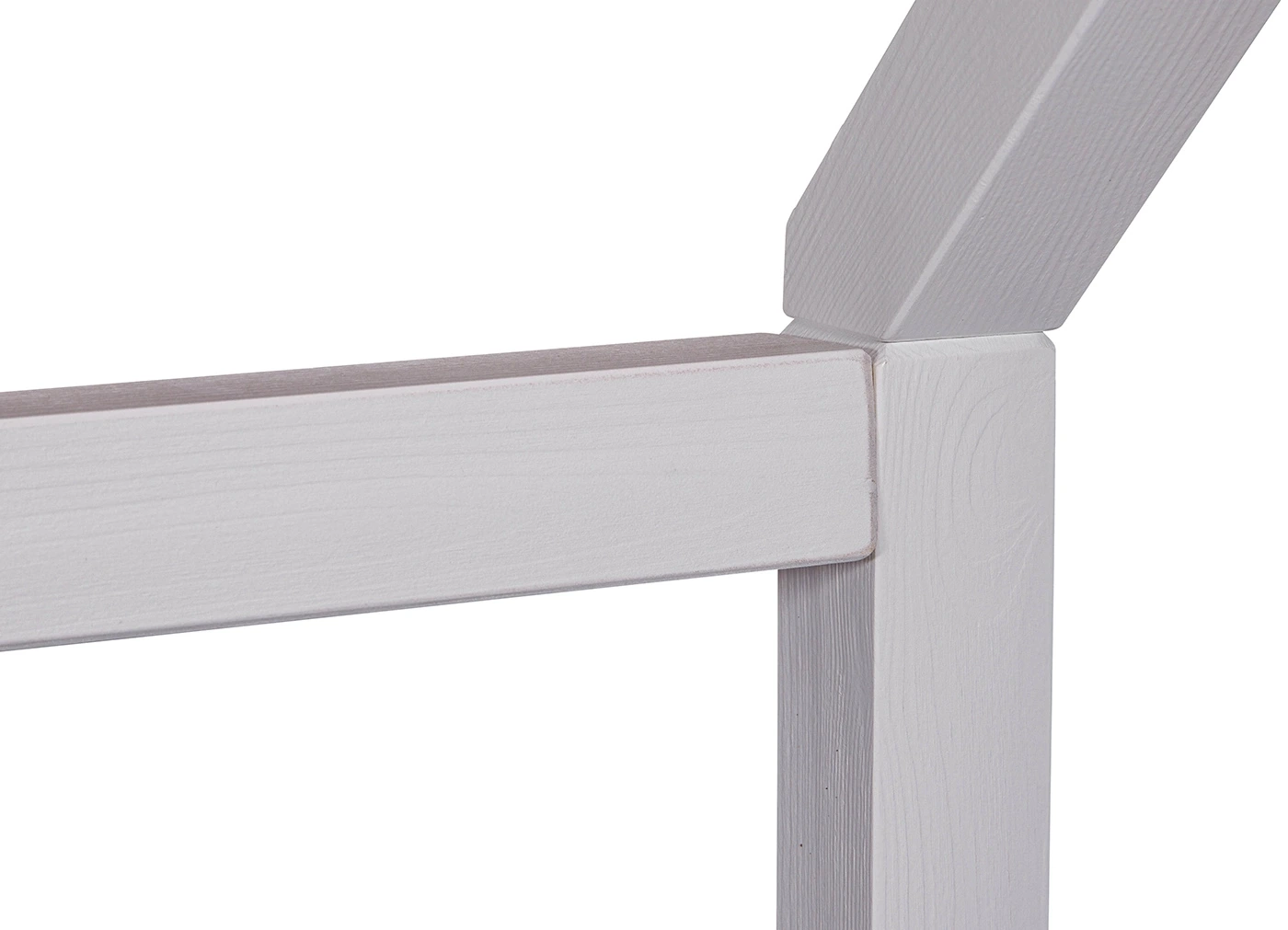 Letto montessoriano design a casetta, Bianco, 90x200 cm Zenzero Shop