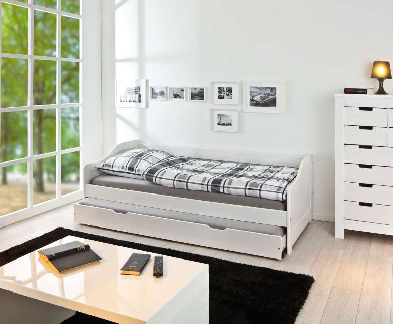 Divano letto con secondo letto ad estrazione