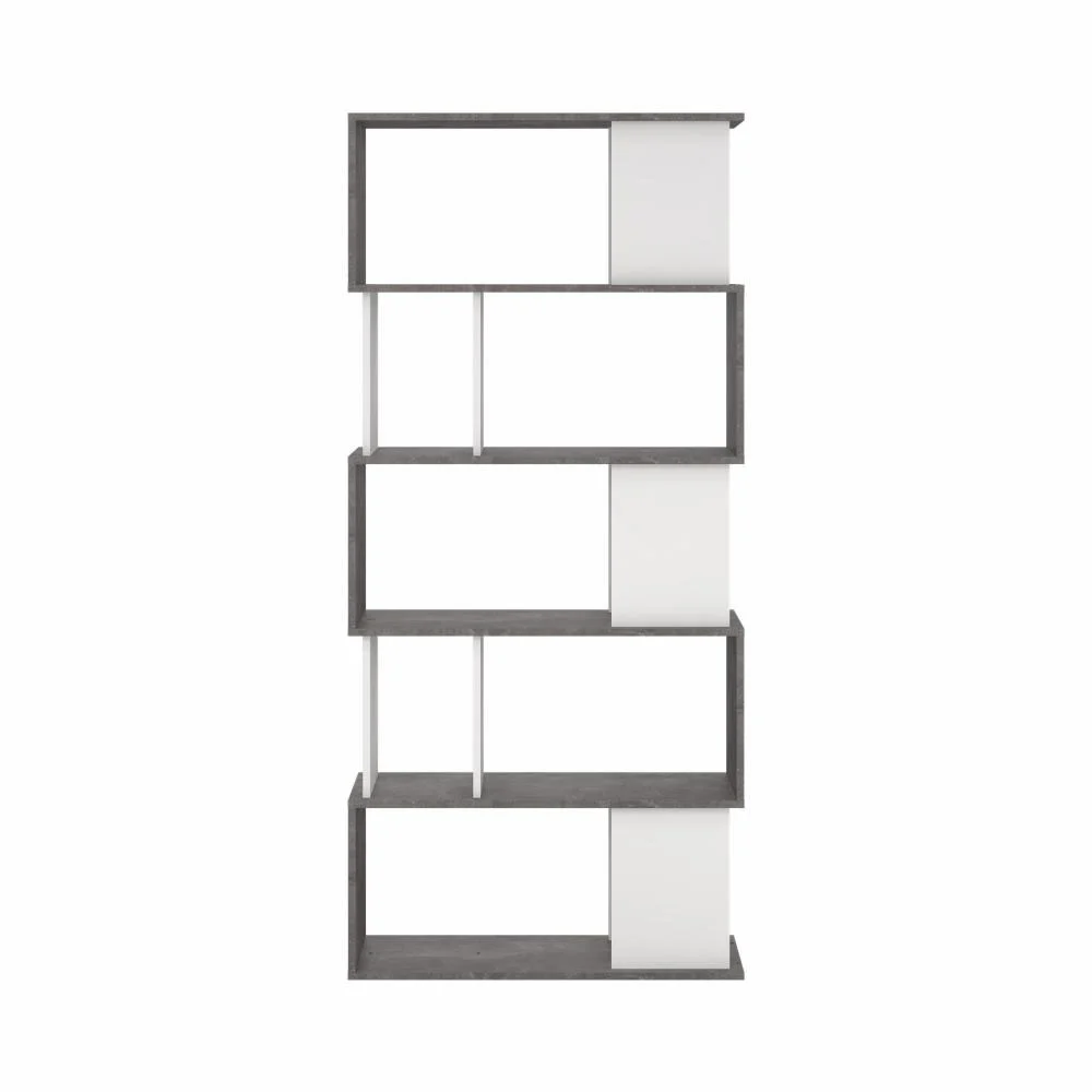 Libreria con ripiani 