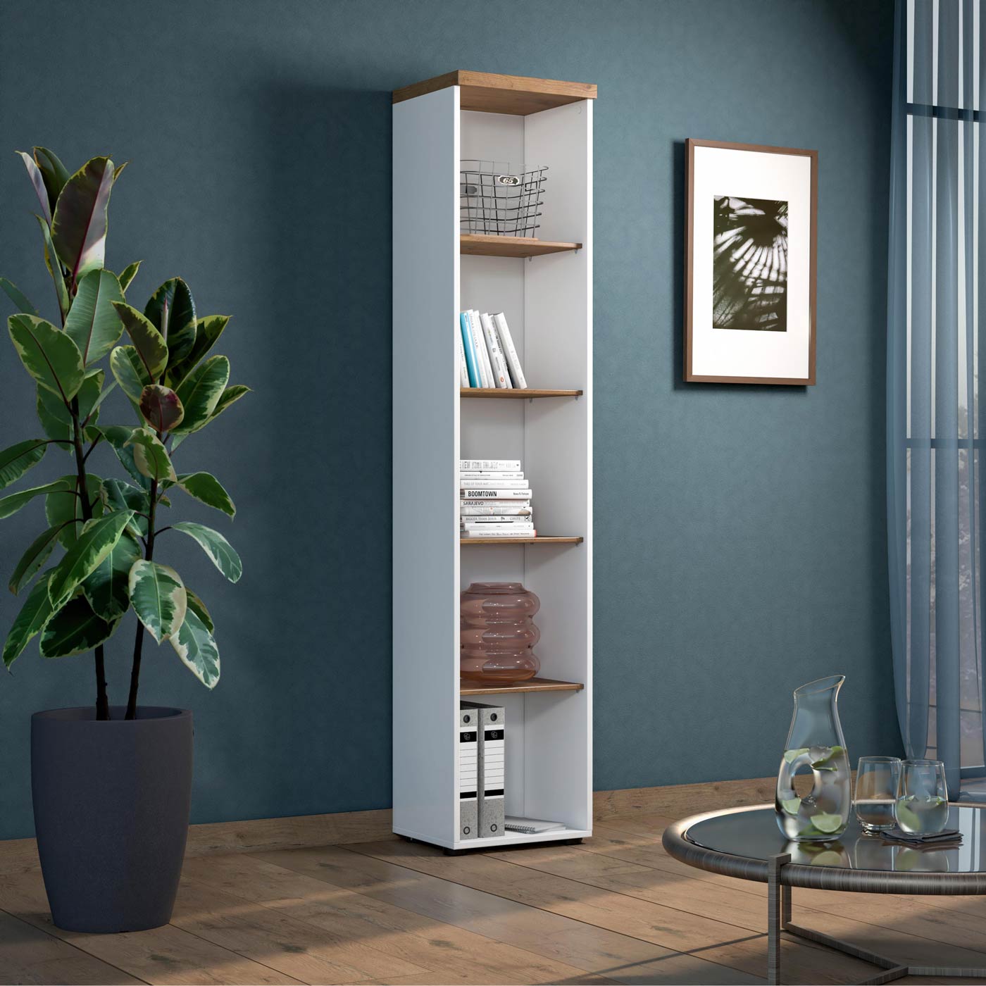 libreria con vani a giorno