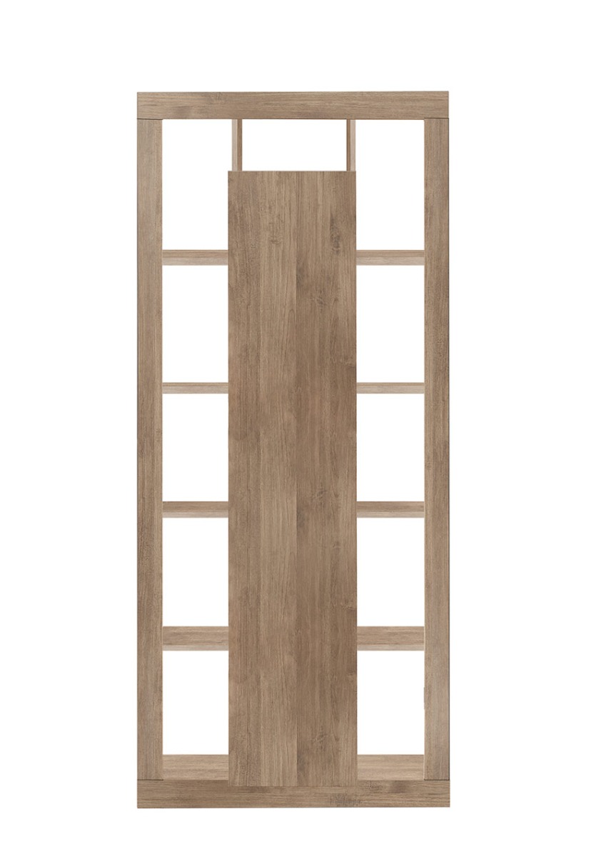 Libreria dispensa, colonna di design a 1 anta moderna, finitura Mercure