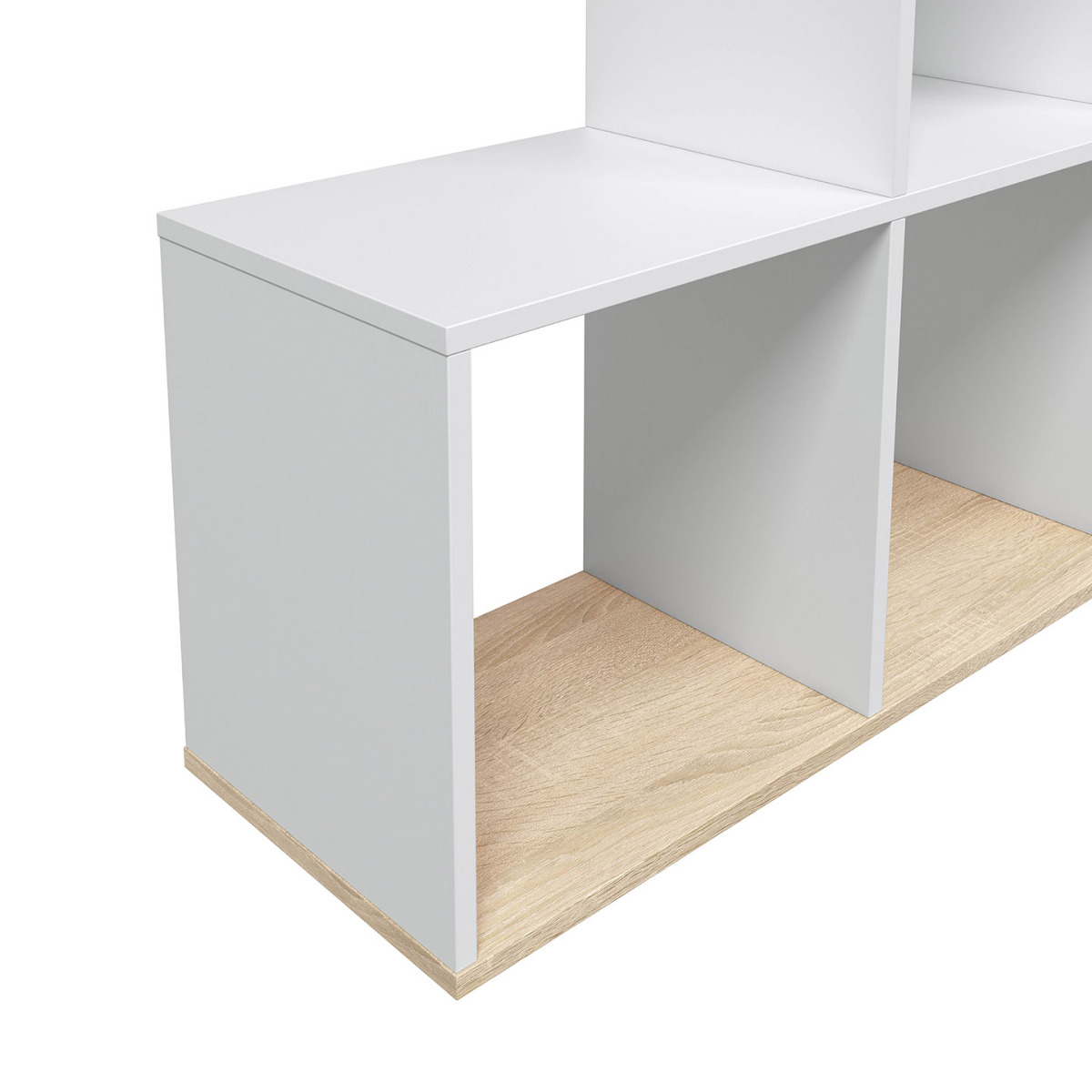 libreria divisoria bifacciale rovere