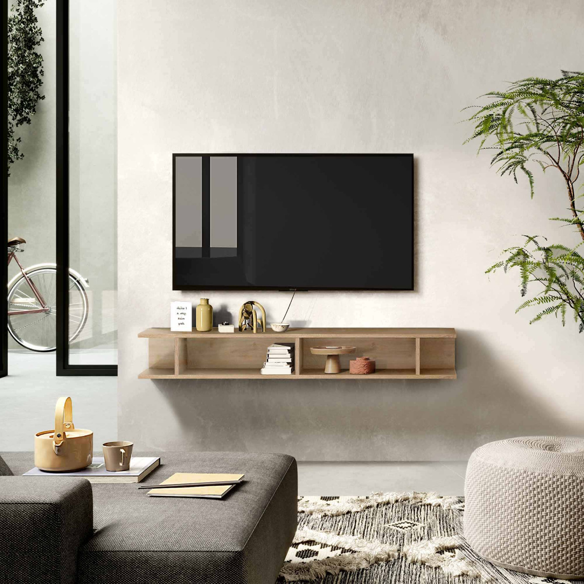 libreria porta tv per soggiorno