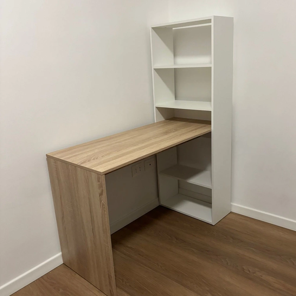scrivania con libreria camerette