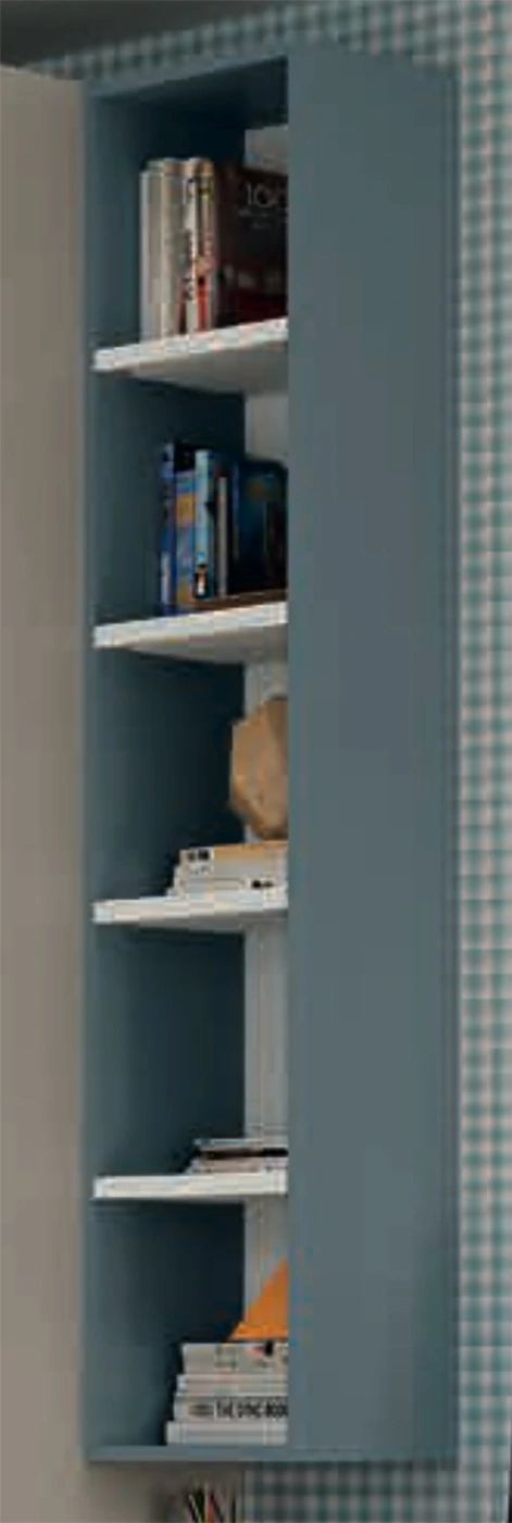 Scrivania Alpa per camerette, in finitura Cadaques e Oliva