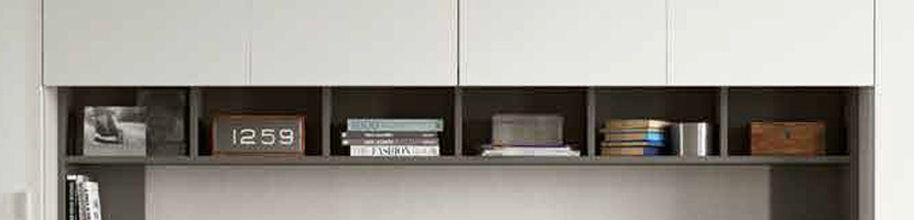 Armadio a ponte con 7 ante battenti in finitura Bianco altea