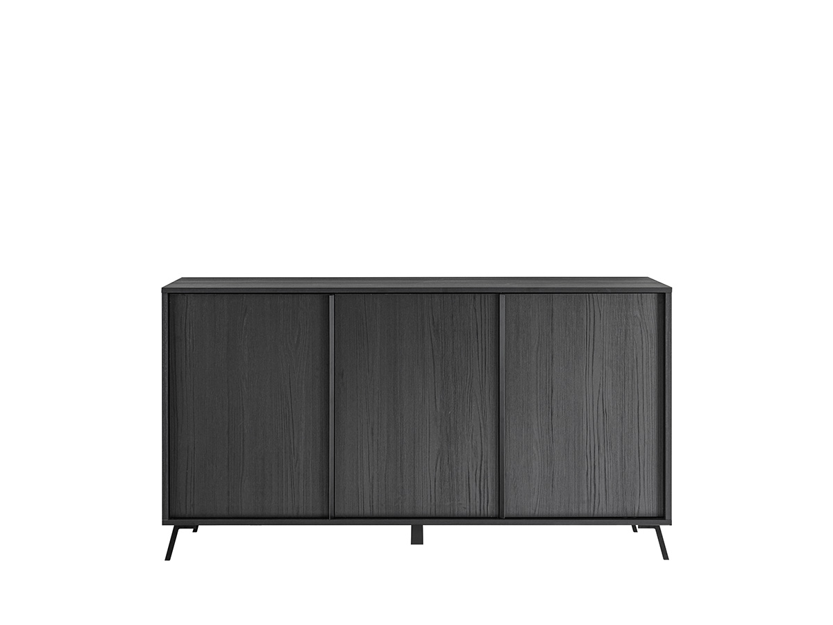 Madia moderna 3 ante in finitura Nero Frassinato