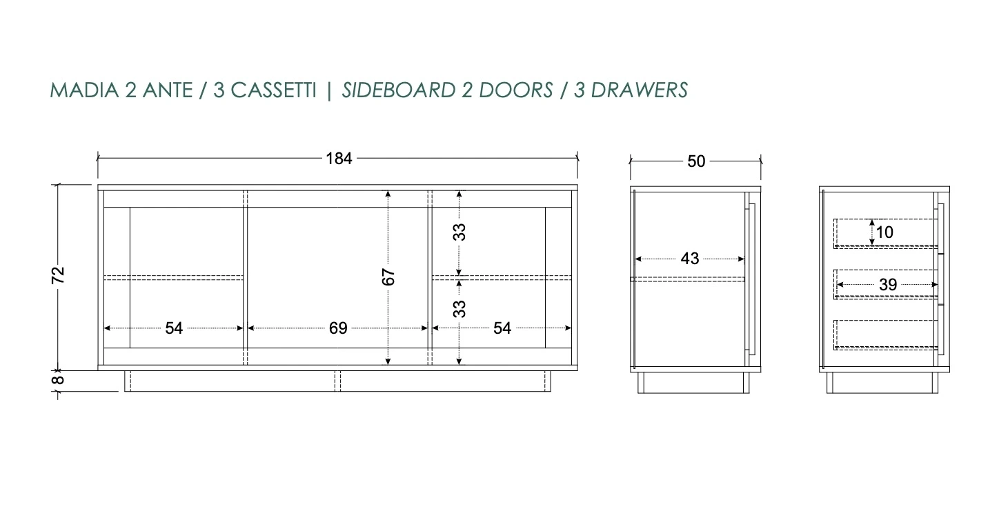 credenza cashmere e cadiz scontata