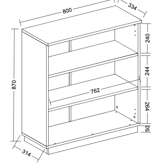 Madia multiuso bianca lucido a 2 ante