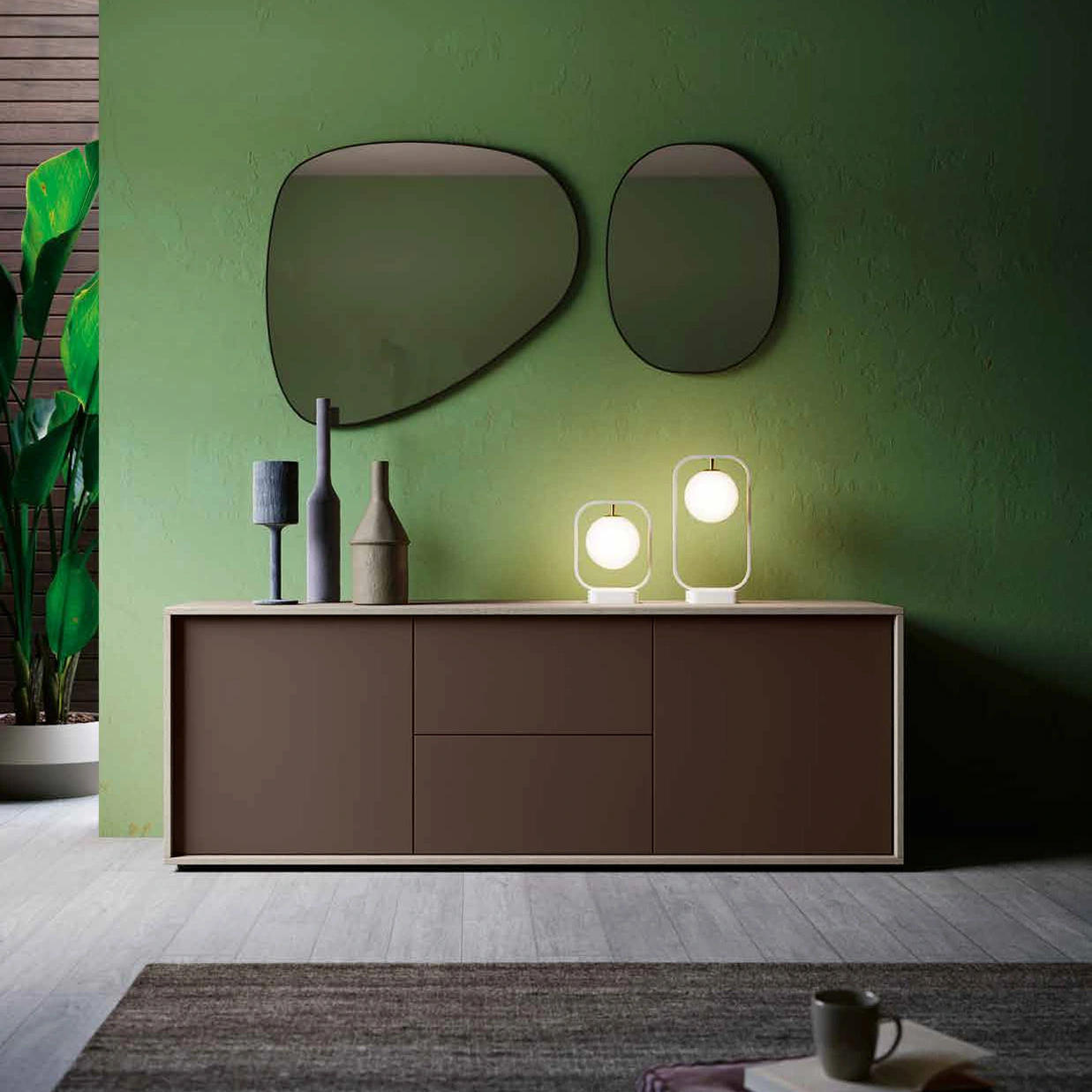 madia moka con specchi